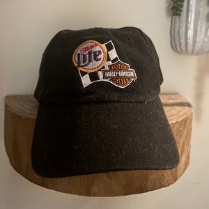 Vintage Harley Davison Miller Lite hat